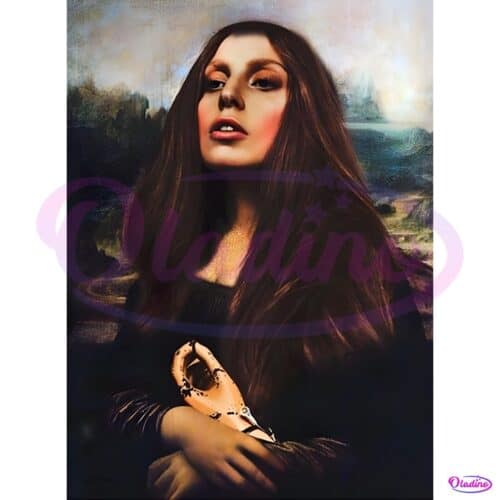 Lady Gaga Mona Lisa Vintage Renaissance Aesthetic PNG