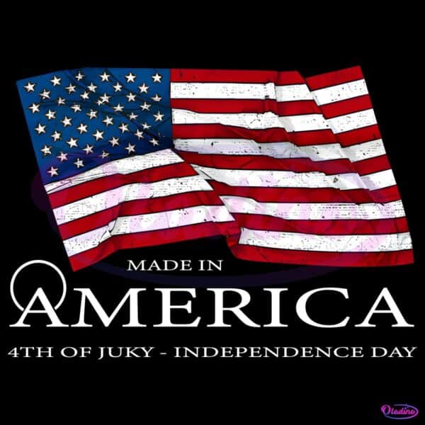 Made In America 4Th Of July Independence Day Usa Flag PNG