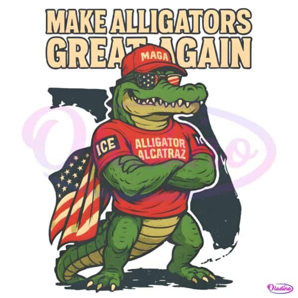 Make Alligators Great Again Funny Florida Gator Political Parody PNG