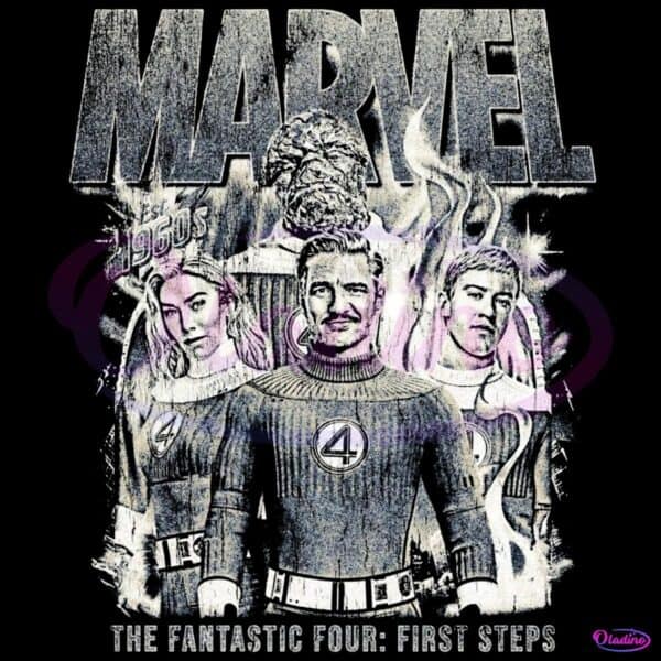 Marvel Fantastic Four First Steps Retro Comic Disneyland Superhero PNG