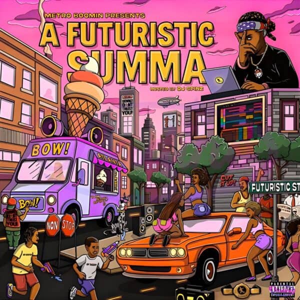 Metro Boomin A Futuristic Summa Cartoon Hip Hop Album PNG