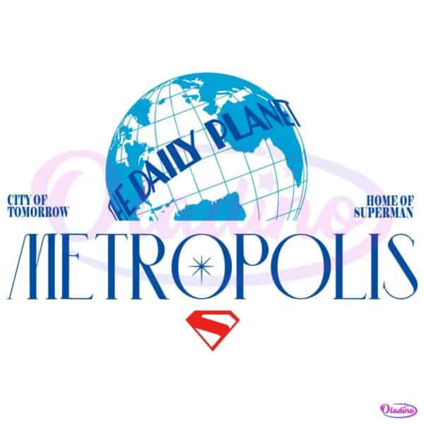 Metropolis Daily Planet Logo Superman City Of Tomorrow SVG