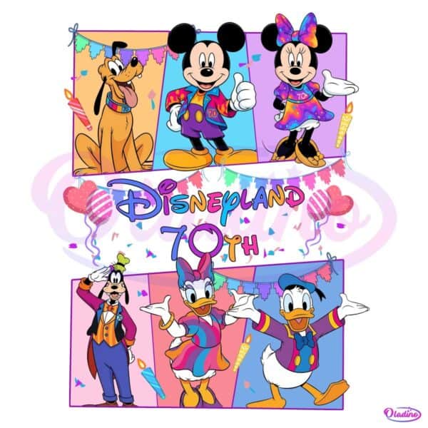 Mouse And Friends 70Th Anniversary Celebration Magic Kingdom PNG