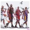 Nba Legends Warrior Style Jordan Kobe Shaq Penny PNG