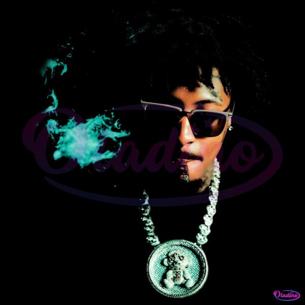 Nba Youngboy Smoking Chain Portrait Rap PNG