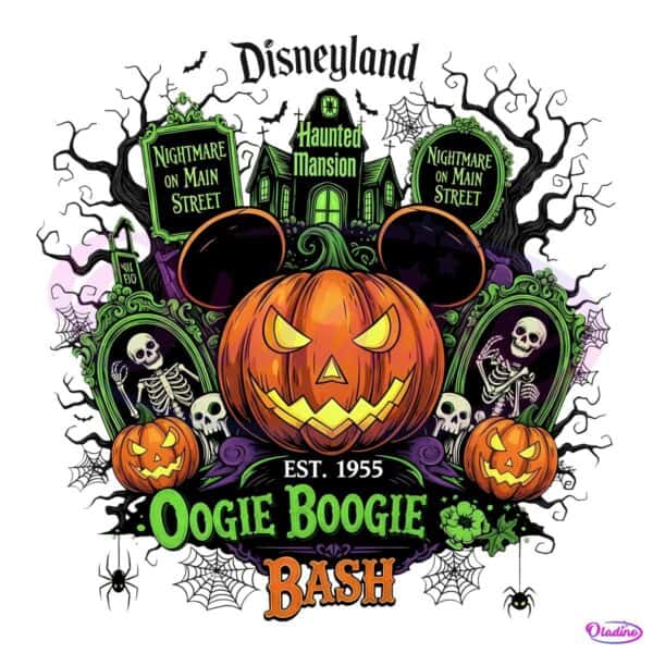 Oogie Boogie Bash Haunted Mansion Pumpkin Mouse Halloween Horror