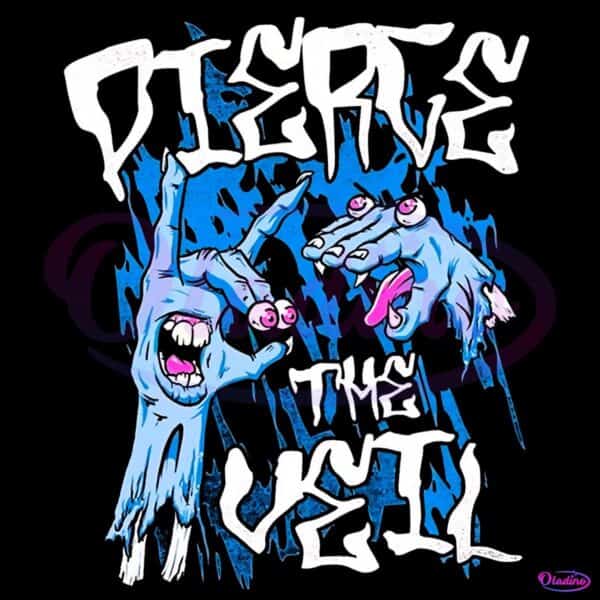 Pierce The Veil Inspired Vintage Rock Y2K Hand Graphic PNG