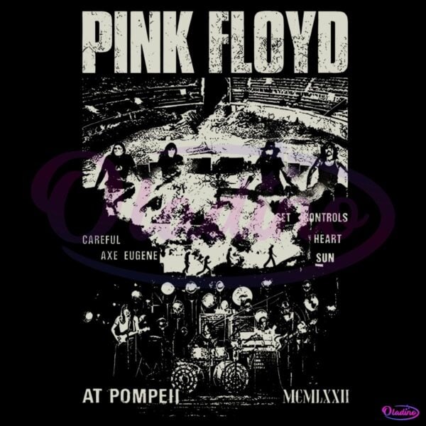 Pink Floyd At Pompeii Careful Axe Eugene Concert Poster PNG
