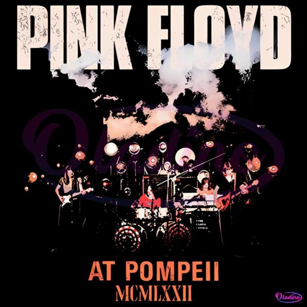 Pink Floyd Live At Pompeii Vintage Concert Performance PNG