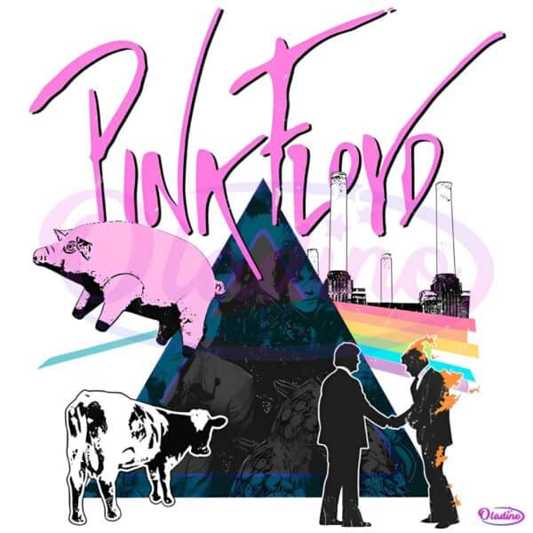 Pink Floyd The Great Albums Collage Dark Side Animals Wish You Were Here PNG