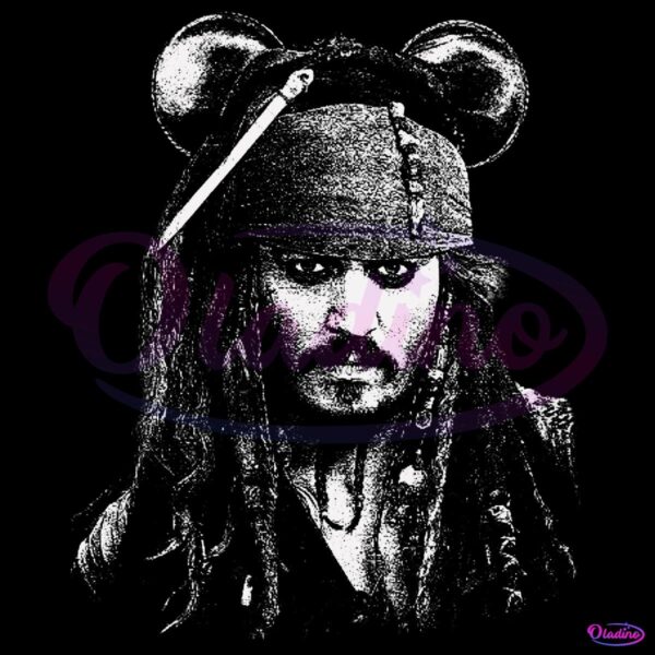 Pirate Captain Mouse Ears Oversized Jack Sparrow Inspired Disney PNG