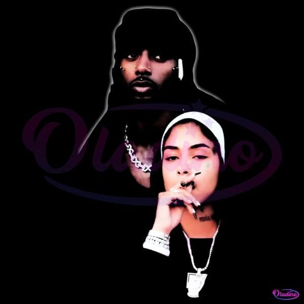 Playboi Carti And Gio Duo Portrait Dark Aesthetic PNG