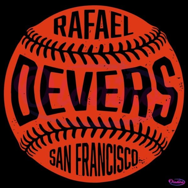 Rafael Devers San Francisco Vintage Baseball Fan Art SVG