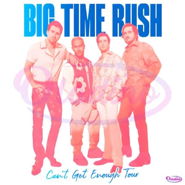 Retro Big Time Rush Cant Get Enough Tour Portrait PNG