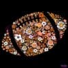 Retro Floral Football Game Day Touchdown Fall PNG