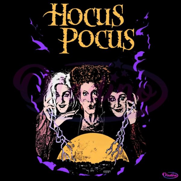Retro Halloween Sanderson Sisters Hocus Pocus Disney Villains PNG