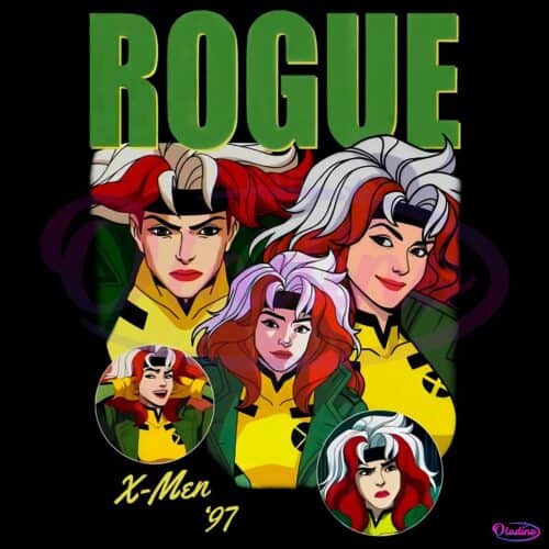 Rogue X Men 97 Animated Marvel Vintage Comic Character Png - Free Download