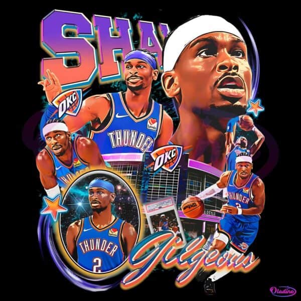 Shai Gilgeous Alexander Oklahoma City Thunder Basketball Star PNG
