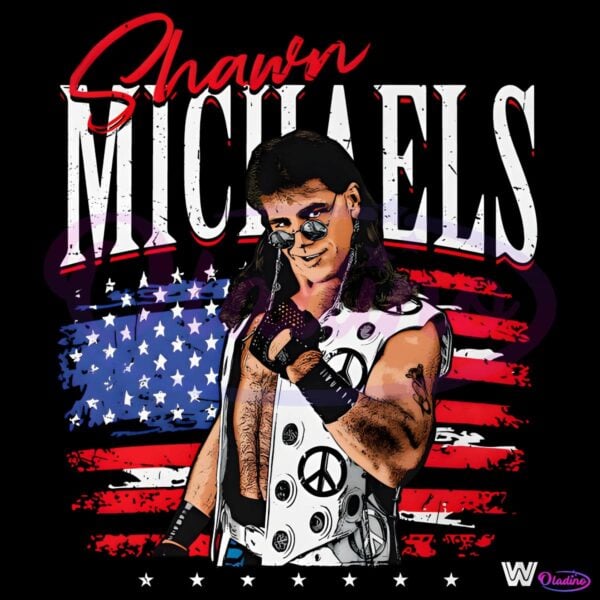 Shawn Michaels American Flag Wrestling Usa Patriotic 4Th Of July PNG