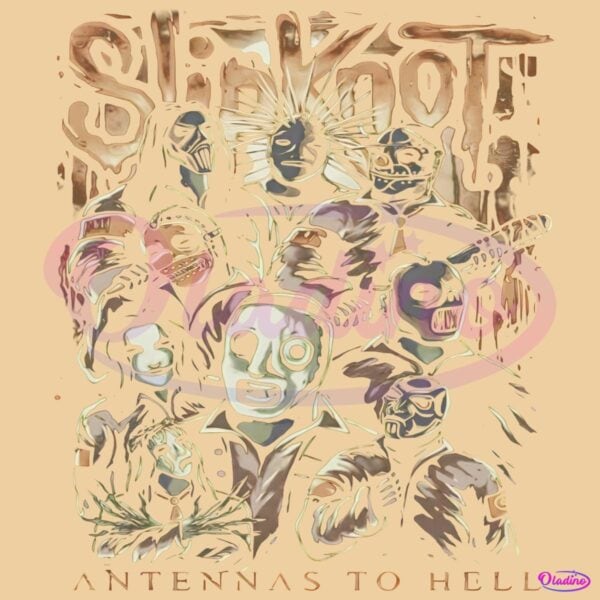 Slipknot Antennas To Hell Horror Masked Band Portrait Music Graphic PNG