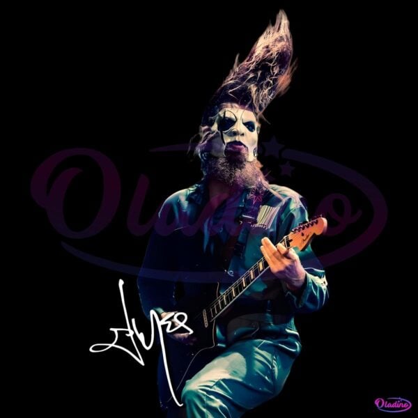 Slipknot Guitarist Live Performance Masked Headbang Signature PNG
