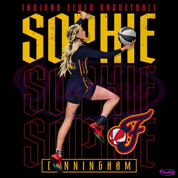 Sophie Cunningham Indiana Fever Basketball Player Repeat Text PNG