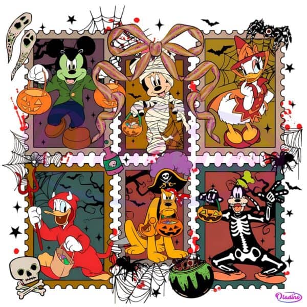 Spooky Mickey And Friends Halloween Character PNG