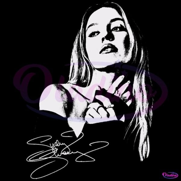 Sydney Sweeney Autograph Portrait PNG