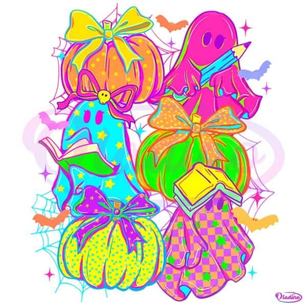 Teaching My Boos Halloween Ghost Teacher Pumpkin PNG