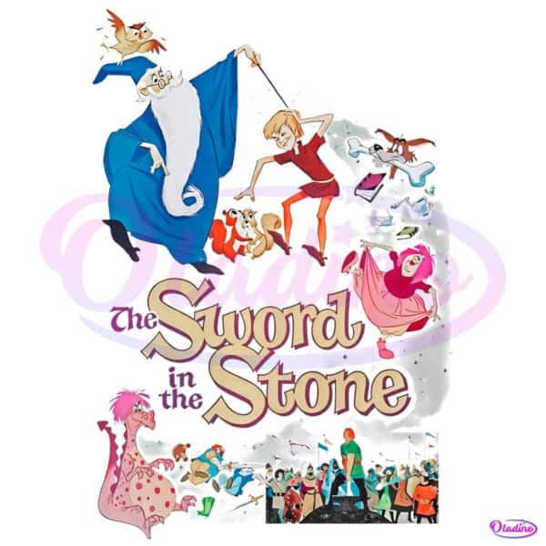 The Sword In The Stone Arthur Merlin Cartoon PNG