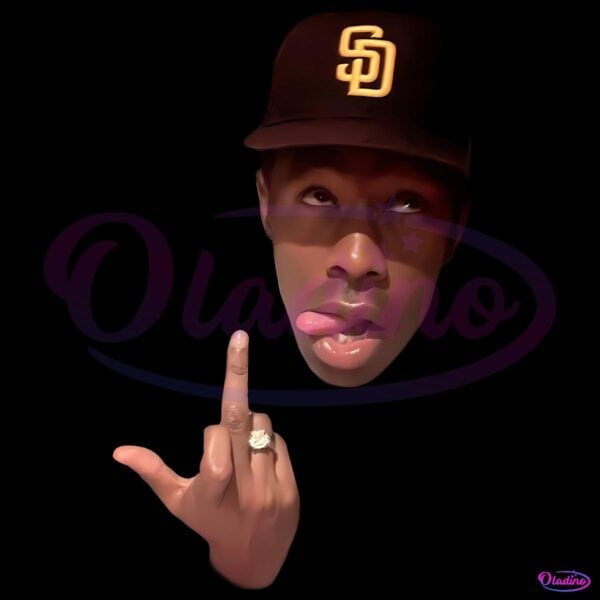 Tyler The Creator Middle Finger Meme Face PNG