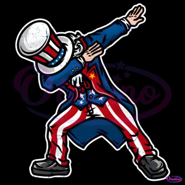 Uncle Sam Dabbing Usa Patriotic 4Th Of July PNG