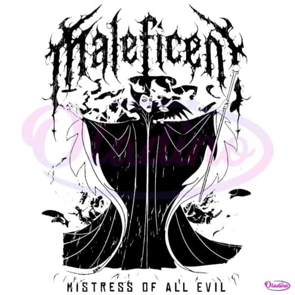 Vintage Maleficent Mistress Of Evil Disney Villain PNG