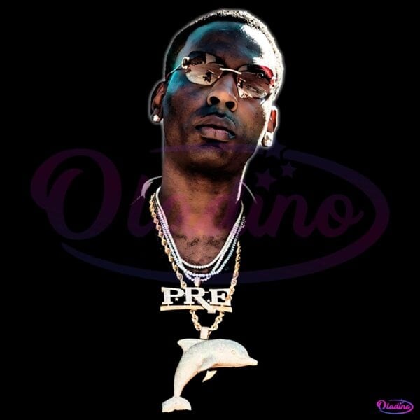 Young Dolph Pre Chain Gold Glasses Rap Icon PNG