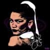 Zendaya Back Pose Graphic Retro Style Fan Art PNG