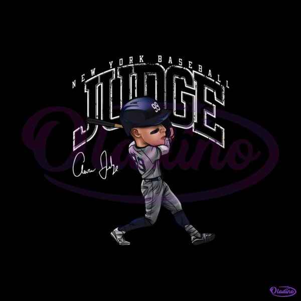 Aaron Judge New York Baseball Cartoon Caricature PNG