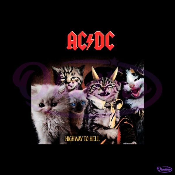 Ac Dc Cat Highway To Hell Album Parody PNG