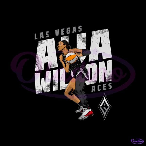 Aja Wilson Slant Las Vegas Aces Basketball PNG