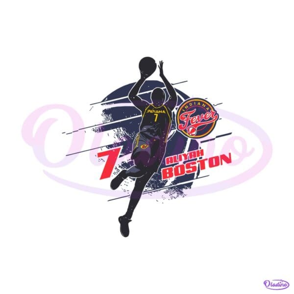 Aliyah Boston Indiana Fever Basketball Player Silhouette SVG
