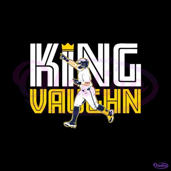Andrew Vaughn King Baseball Player Crown Pose PNG