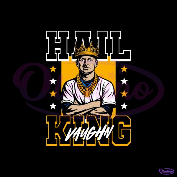 Andrew Vaughn Milwaukee Baseball Hail King Vaughn Crown SVG