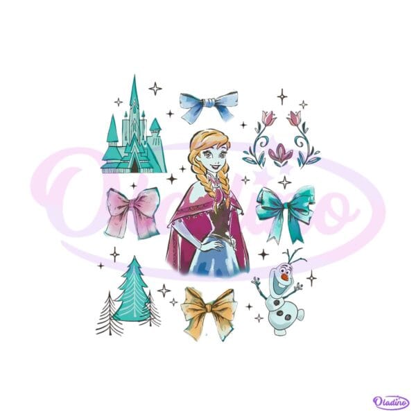 Anna Bows Frozen Disney Princess PNG