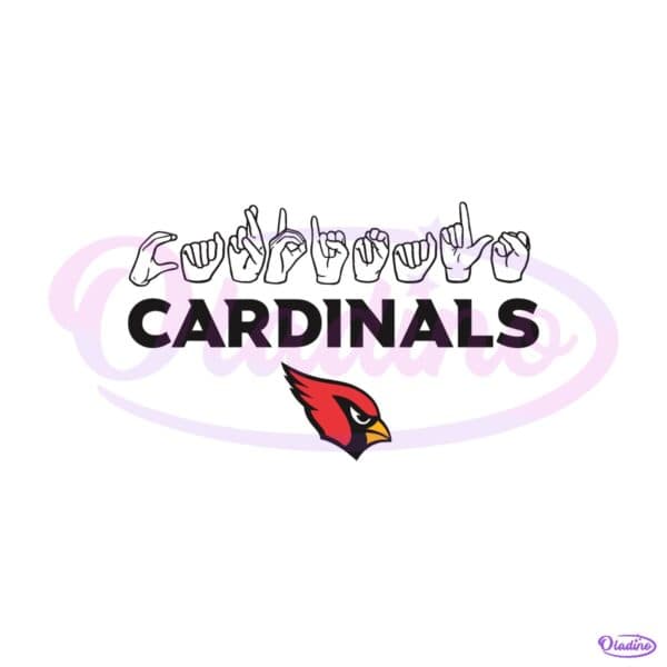 Arizona Cardinals Homage Youth Love Sign SVG