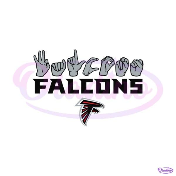Atlanta Falcons Homage Youth Love Sign SVG