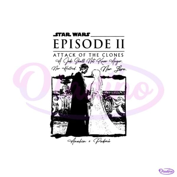 Attack Of The Clones Star Wars Anakin Padme Amidala PNG