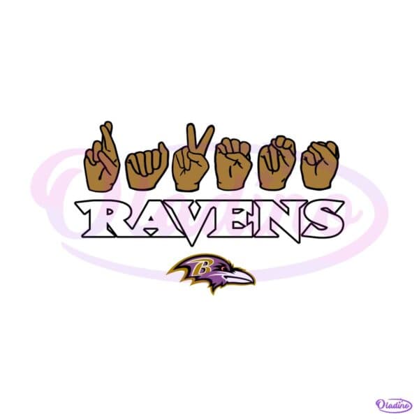 Baltimore Ravens Homage Youth Love Sign SVG
