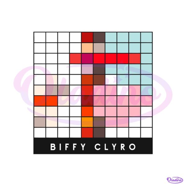 Biffy Clyro The Myth Of The Happily Ever After Pixel Grid Album Art SVG