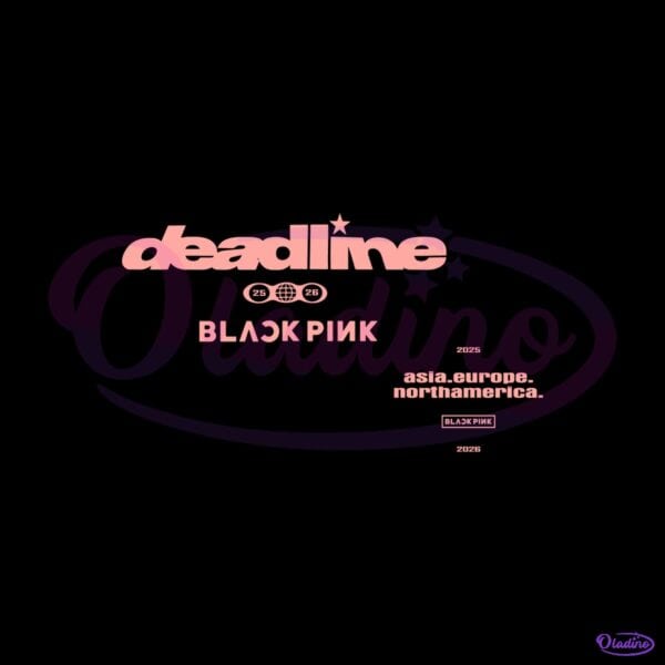 Blackpink Deadline Tour Asia Europe North America SVG