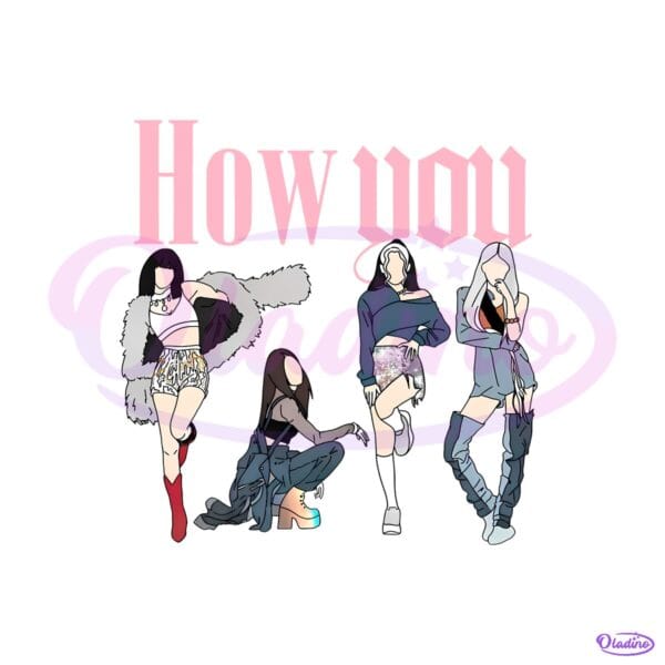 Blackpink How You Like That Fashion Pose PNG