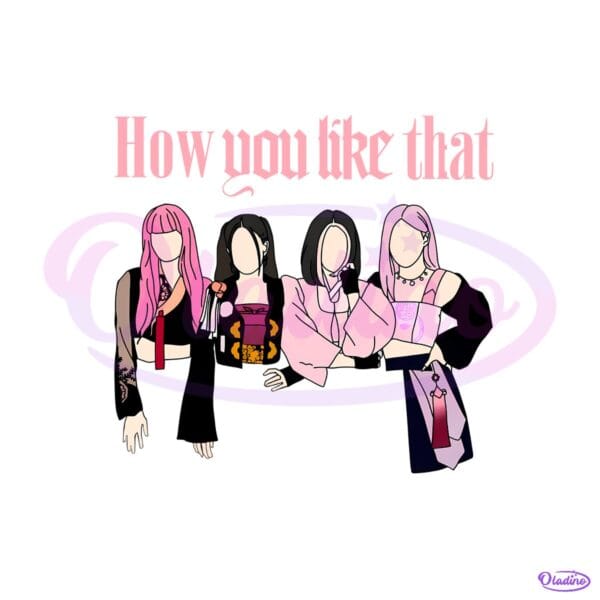Blackpink How You Like That Kpop Hanbok Girl Group PNG